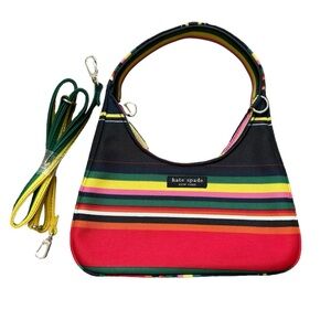 Vintage 90s Rainbow Kate Spade Baguette Shoulder Bag